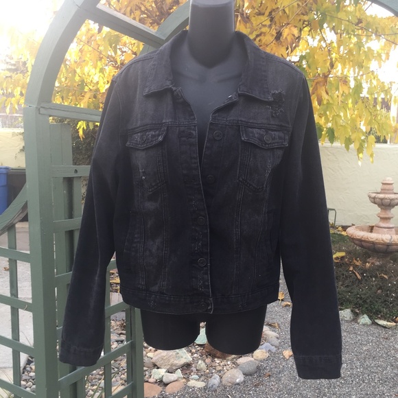 ci sono distressed denim jacket